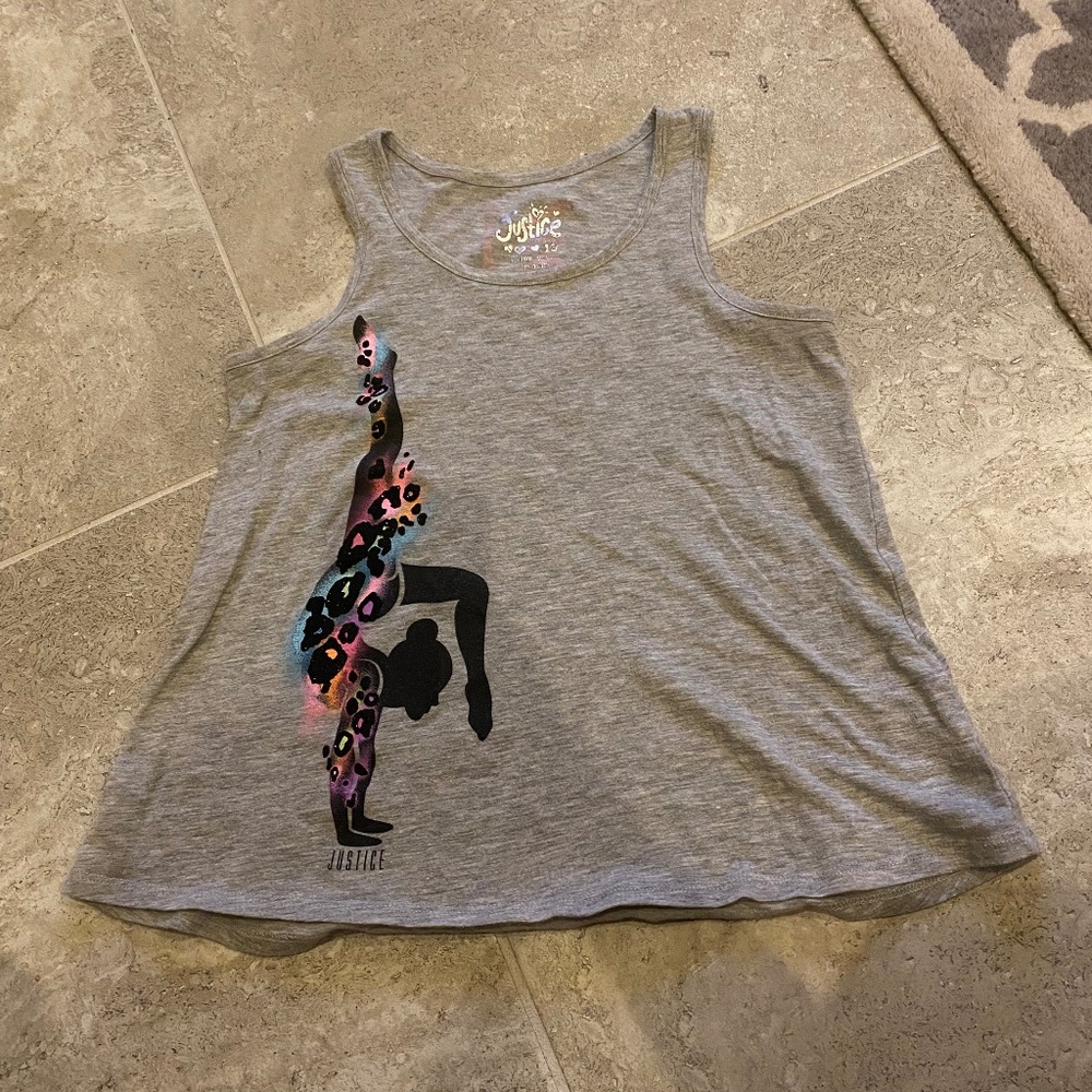 🎉Gymnast/acrobatics/dance Justice tank top girls size 10